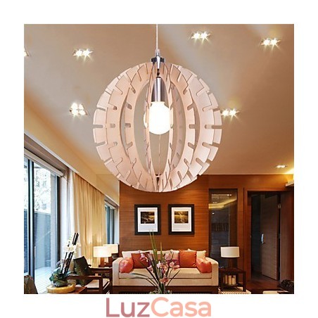 Lustre de madeira Vintage Others Lustre de madeira Vintage Others