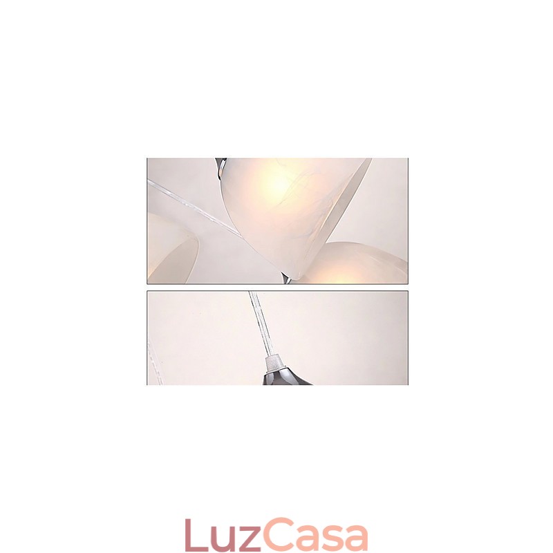 Luminária pendente moderna e contemporânea em forma de tigela