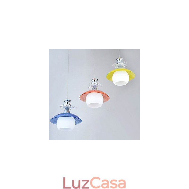 Luminárias pendentes modernas contemporâneas de vidro