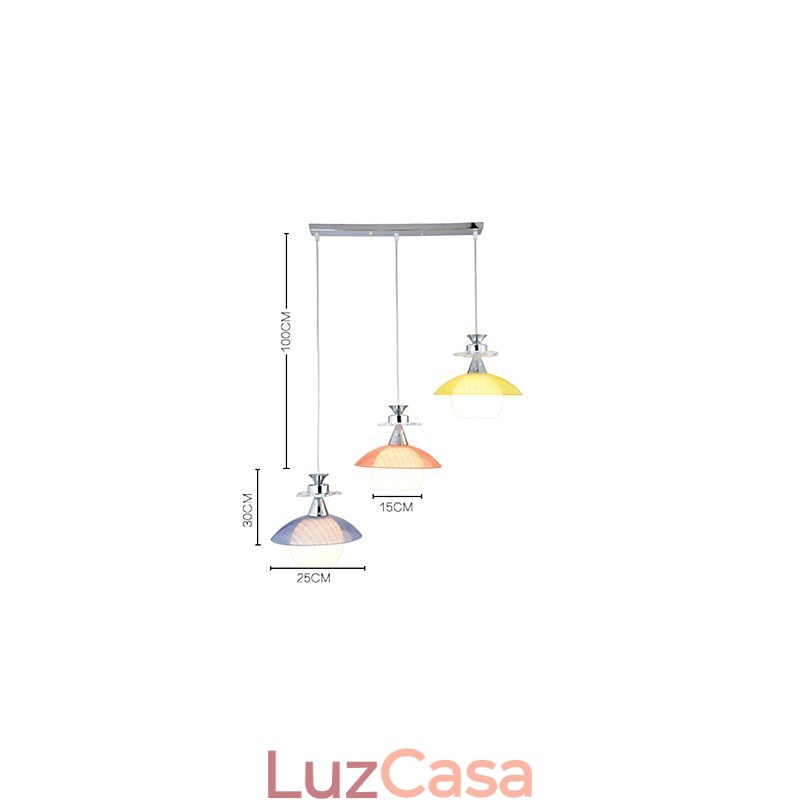 Luminárias pendentes modernas contemporâneas de vidro