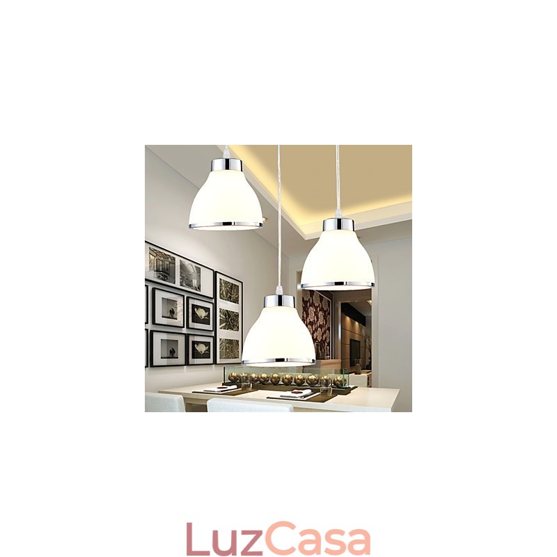 Luminárias pendentes modernas contemporâneas de metal