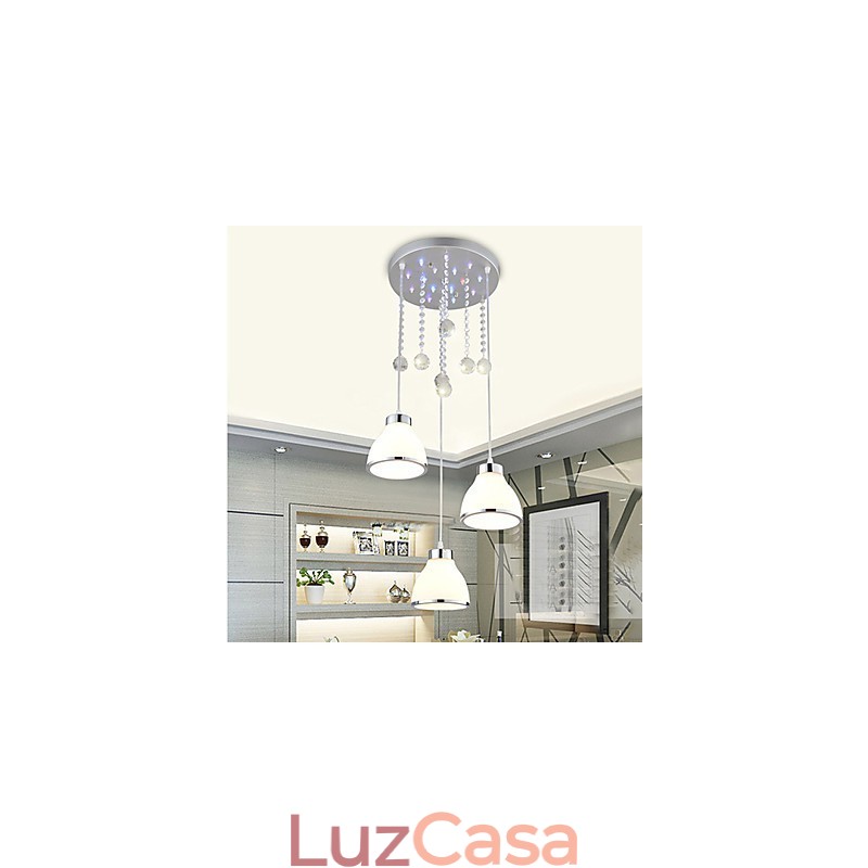 Luminárias pendentes modernas contemporâneas de metal