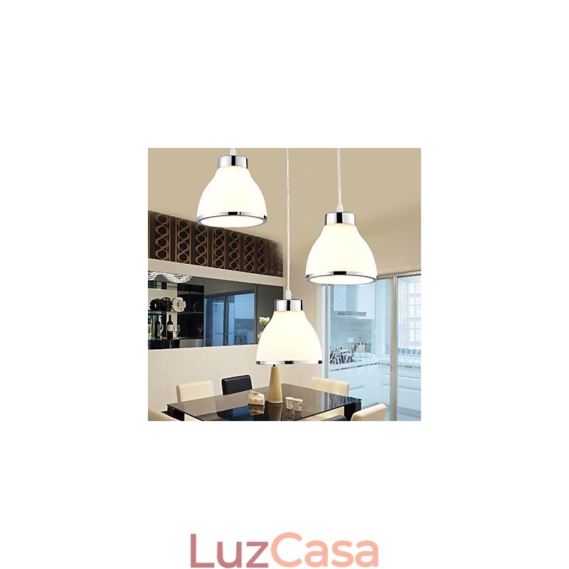 Luminárias pendentes modernas contemporâneas de metal
