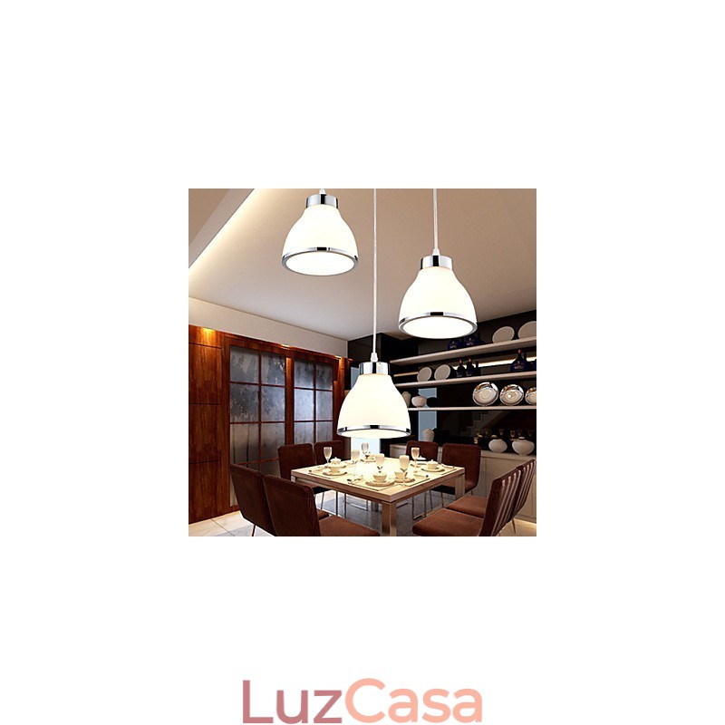 Luminárias pendentes modernas contemporâneas de metal