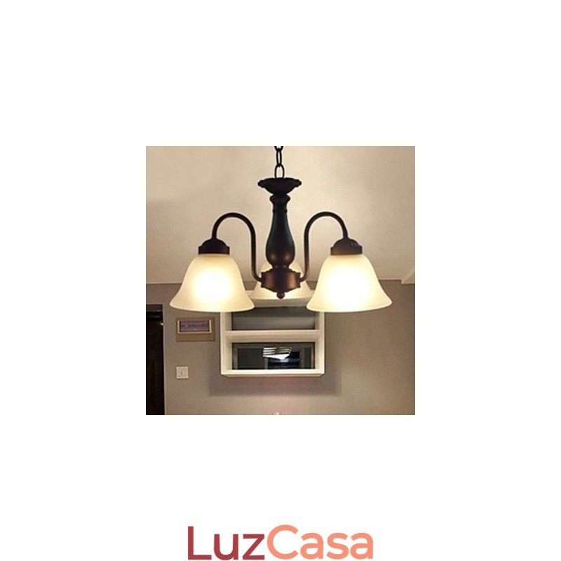 Luminária pendente de metal clássica tradicional