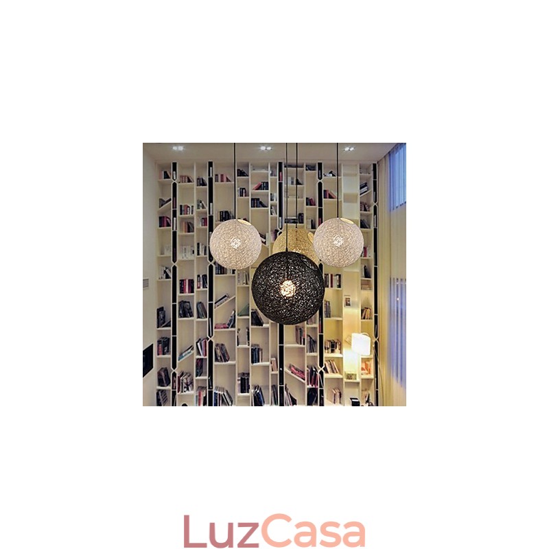 CreativeAmerican Country Creative Cany Art Color Droplight e lâmpada de formato esférico