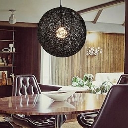 CreativeAmerican Country Creative Cany Art Color Droplight e lâmpada de formato esférico