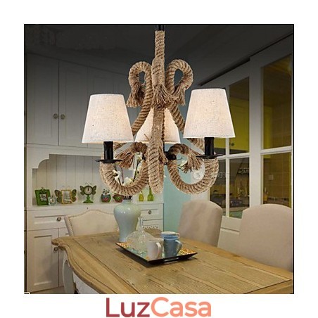 Lustre de corda criativo minimalista retrô Lustre de corda criativo minimalista retrô