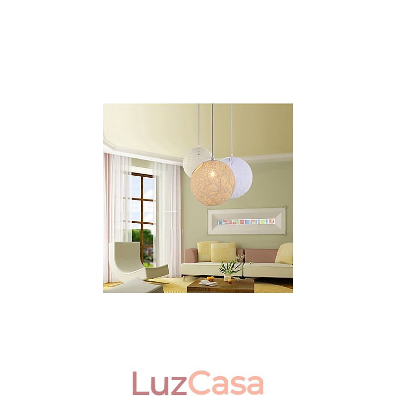 CreativeAmerican Country Creative Cany Art Color Droplight e lâmpada de formato esférico