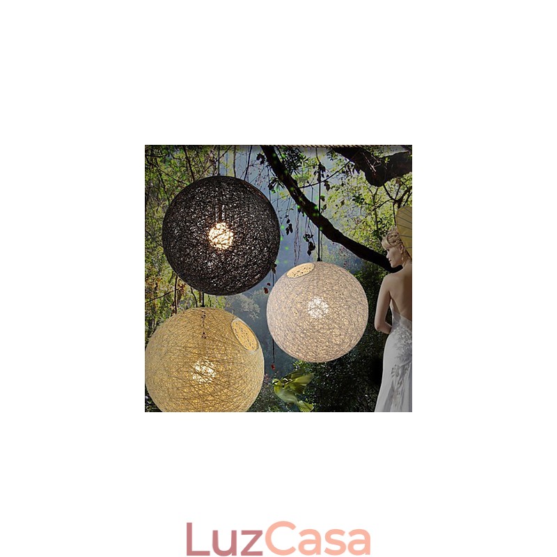 CreativeAmerican Country Creative Cany Art Color Droplight e lâmpada de formato esférico