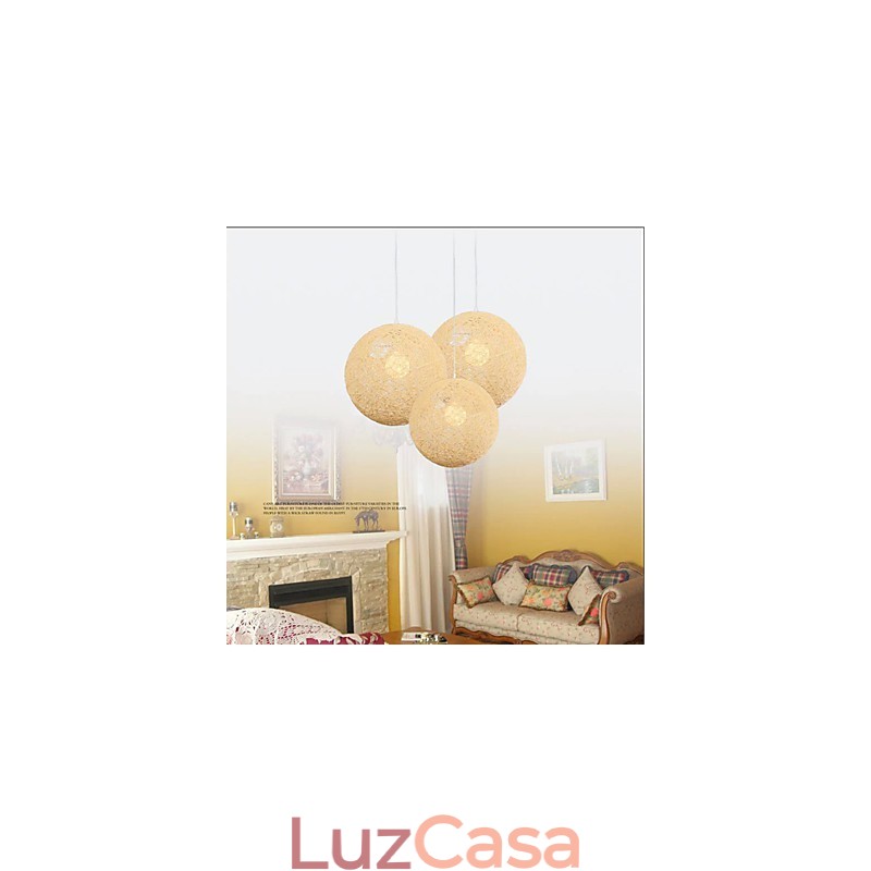 CreativeAmerican Country Creative Cany Art Color Droplight e lâmpada de formato esférico