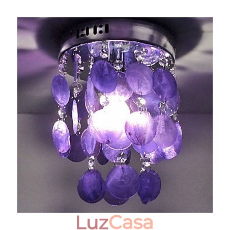 Luminária pendente cromada estilo mini contemporânea moderna