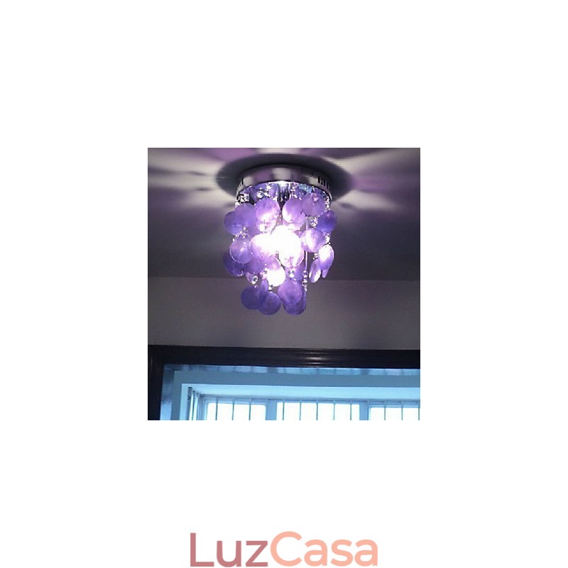 Luminária pendente cromada estilo mini contemporânea moderna