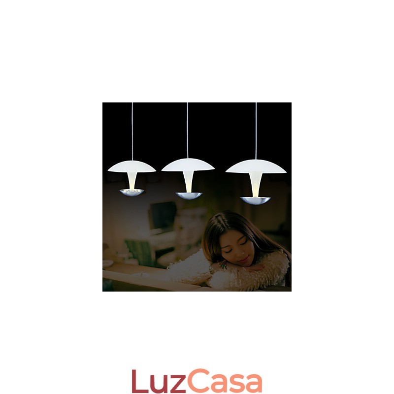 Luminária pendente de metal com pintura moderna