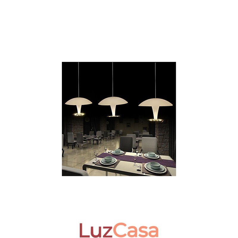 Luminária pendente de metal com pintura moderna