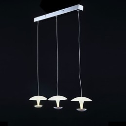 Luminária pendente de metal com pintura moderna