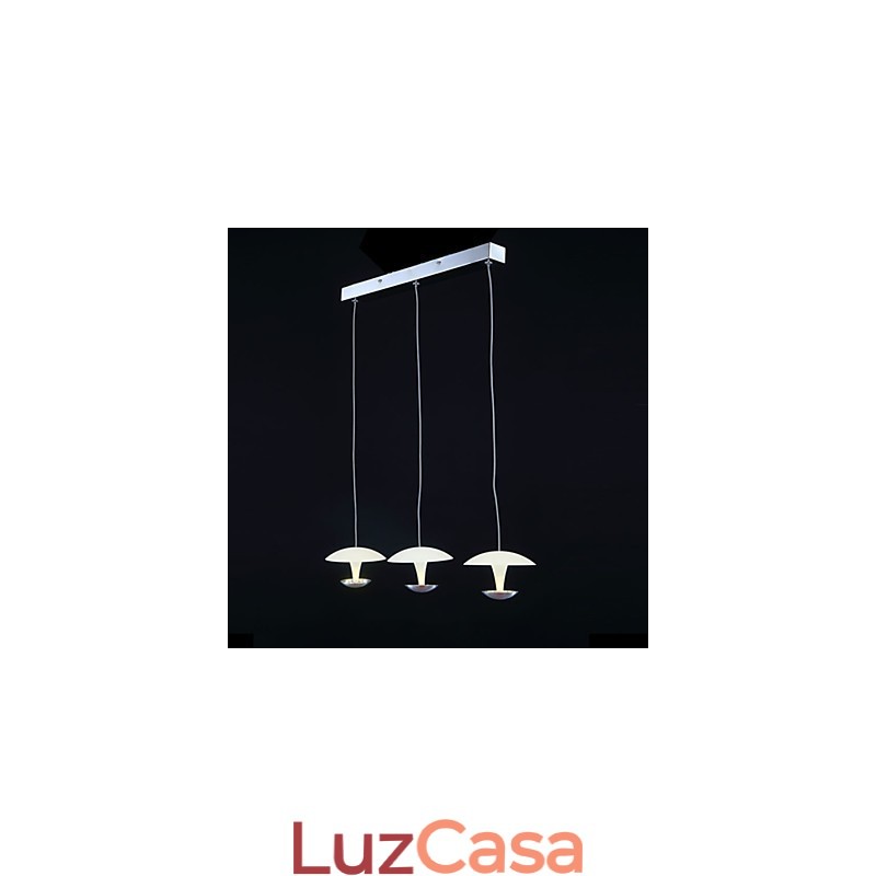 Luminária pendente de metal com pintura moderna