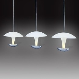 Luminária pendente de metal com pintura moderna