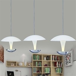 Luminária pendente de metal com pintura moderna