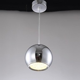 Luminária pendente de metal galvanizada globo contemporânea moderna