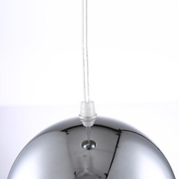 Luminária pendente de metal galvanizada globo contemporânea moderna