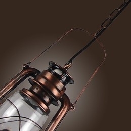 Luminária pendente estilo country mini bronze