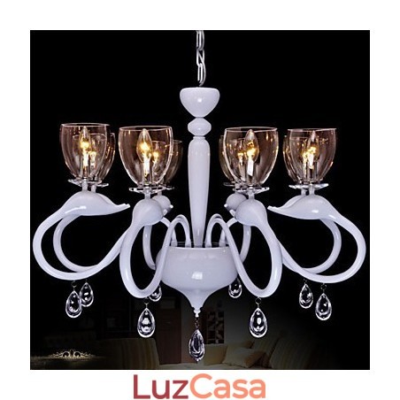 Luminária pendente de cristal estilo europeu individualidade criativa cisne Luminária pendente de cristal estilo europeu individualidade criativa cisne