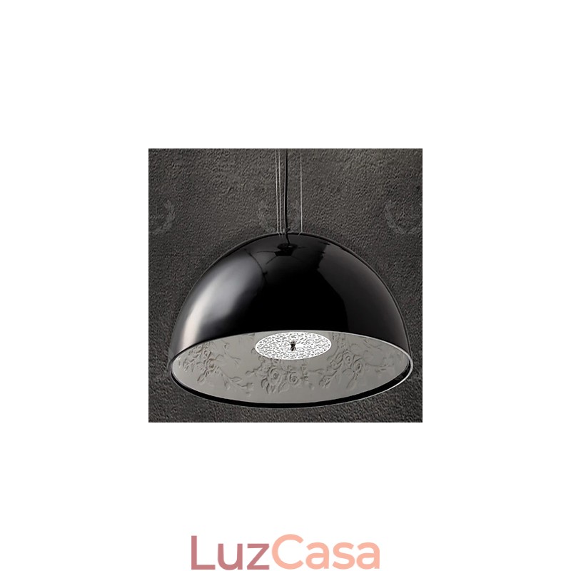 Luminária pendente de resina com pintura contemporânea moderna