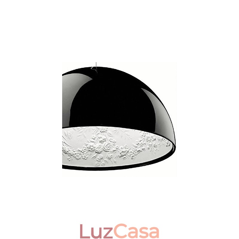 Luminária pendente de resina com pintura contemporânea moderna