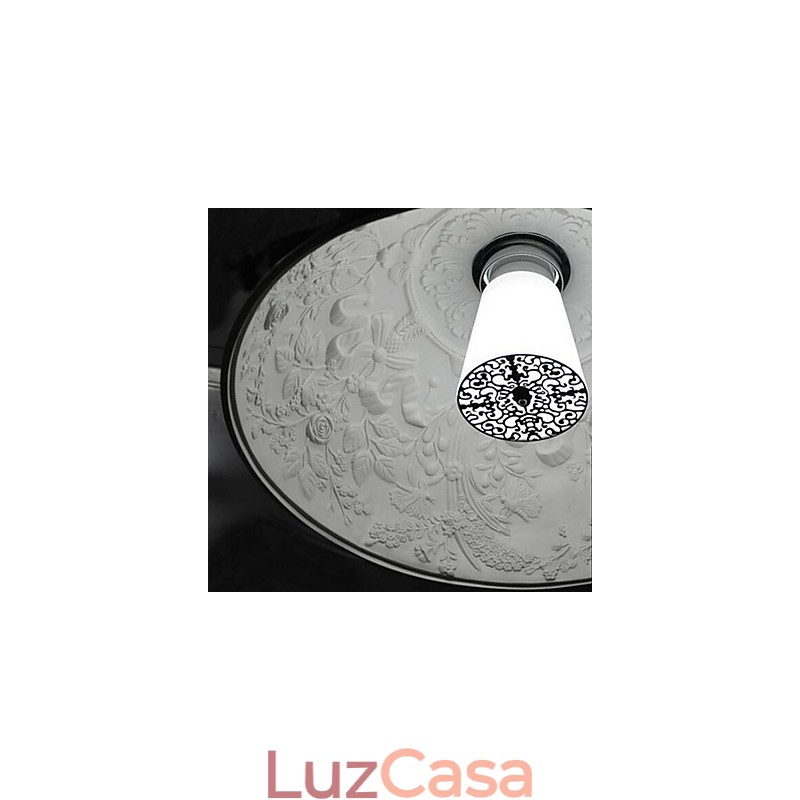 Luminária pendente de resina com pintura contemporânea moderna