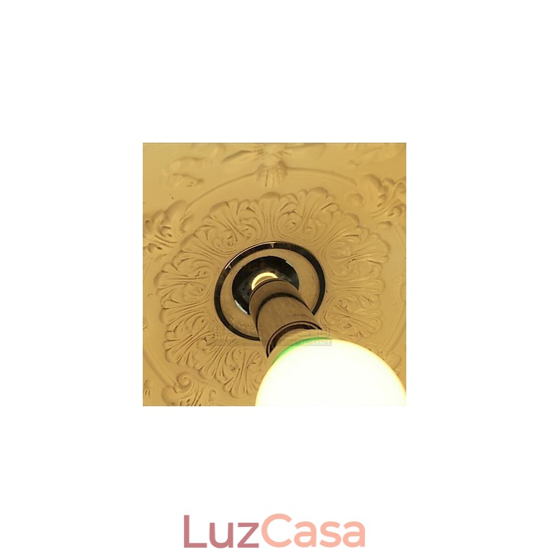 Luminária pendente de resina com pintura contemporânea moderna