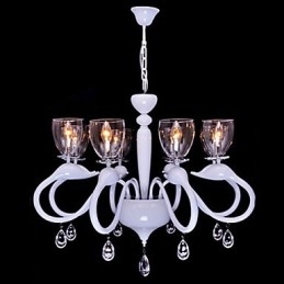 Luminária pendente de cristal estilo europeu individualidade criativa cisne