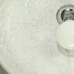Luminária pendente de resina com pintura contemporânea moderna