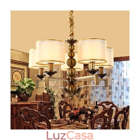 Lustre de metal galvanizado estilo vintage rústico Lodge Mini Lustre de metal galvanizado estilo vintage rústico Lodge Mini