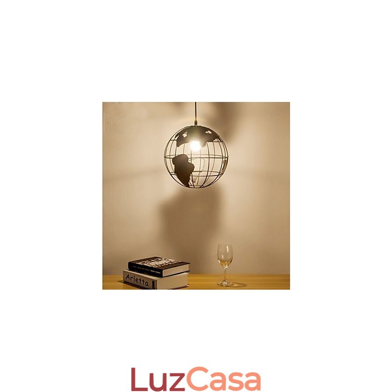 Luminária pendente nórdica moderna simples e simples de cabeça única