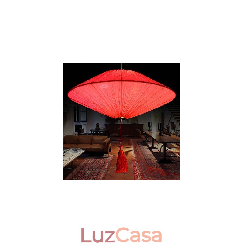 Folha de lótus moderna arte em tecido marinho droplight de lanternas vermelhas lâmpada luz