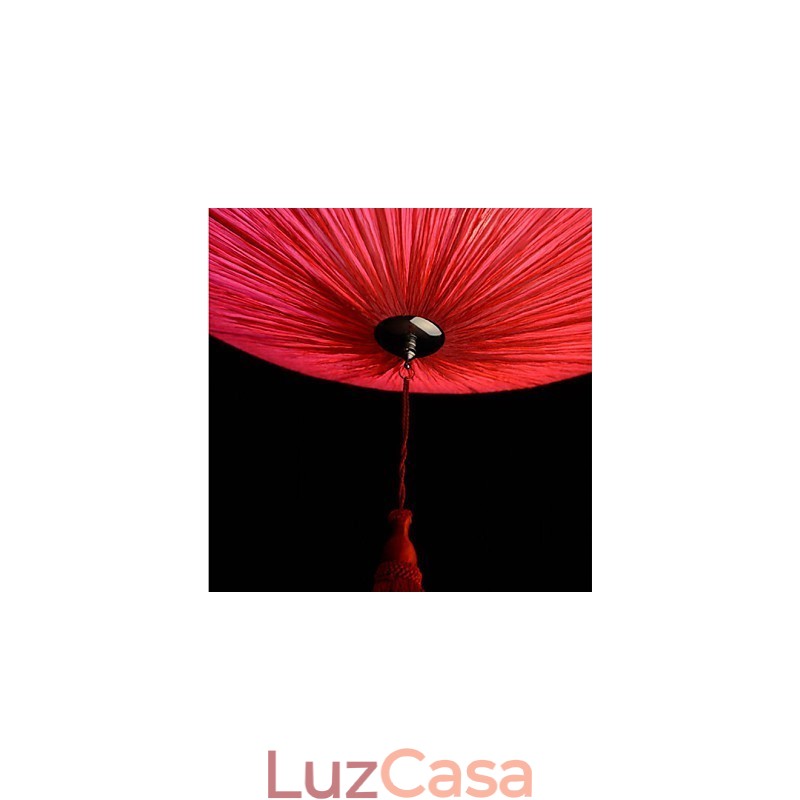 Folha de lótus moderna arte em tecido marinho droplight de lanternas vermelhas lâmpada luz