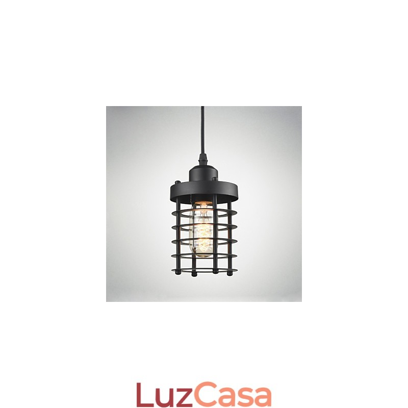 Luminária de teto retrô, lustre industrial de ferro vintage, luminária pendente para loja