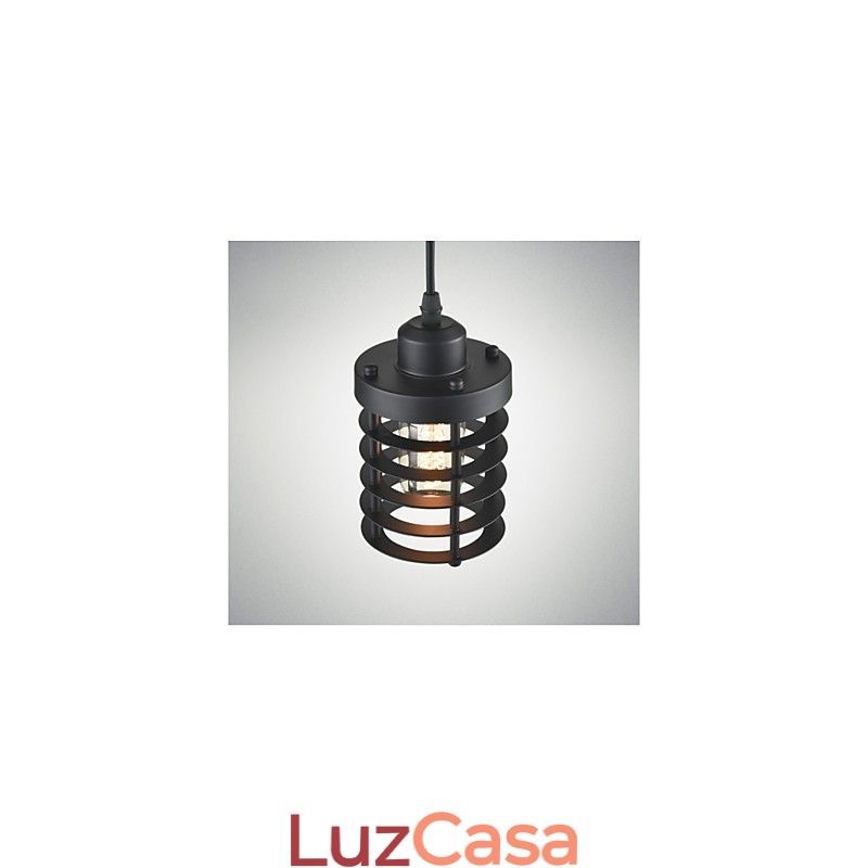 Luminária de teto retrô, lustre industrial de ferro vintage, luminária pendente para loja