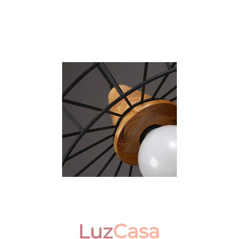 Lustre nórdico criativo de ferro forjado café retro net droplight