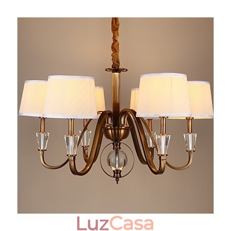 Lustre de metal galvanizado estilo vintage rústico Lodge cristal mini Lustre de metal galvanizado estilo vintage rústico Lodge cristal mini