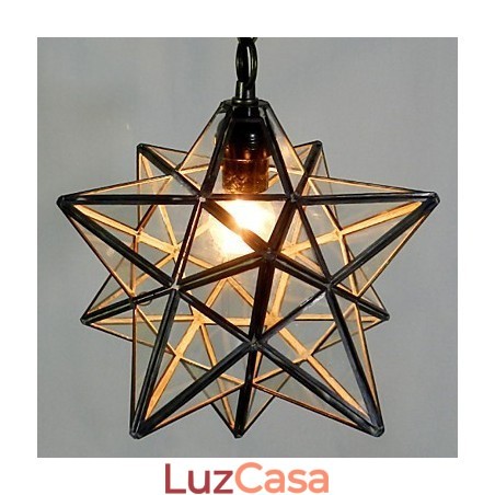O lustre de luz estrela do Pentágono contraído e contemporâneo O lustre de luz estrela do Pentágono contraído e contemporâneo
