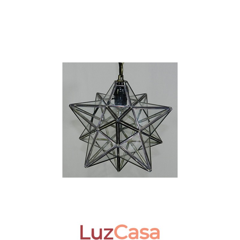 O lustre de luz estrela do Pentágono contraído e contemporâneo