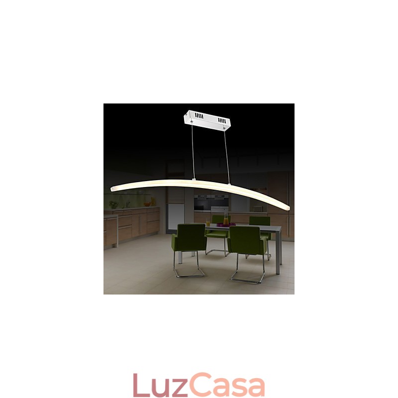 Luminária pendente moderna contemporânea metal galvanizado acrílico
