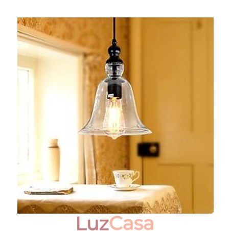 Lustre de vidro loft europeu contraído Bell Lustre de vidro loft europeu contraído Bell