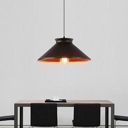 Luminária pendente de metal com design retrô