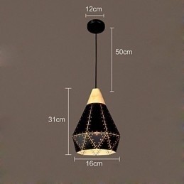 Retro Classic Metal Ceiling Lights Simples Luminárias Pendentes Café Luminária Pendente