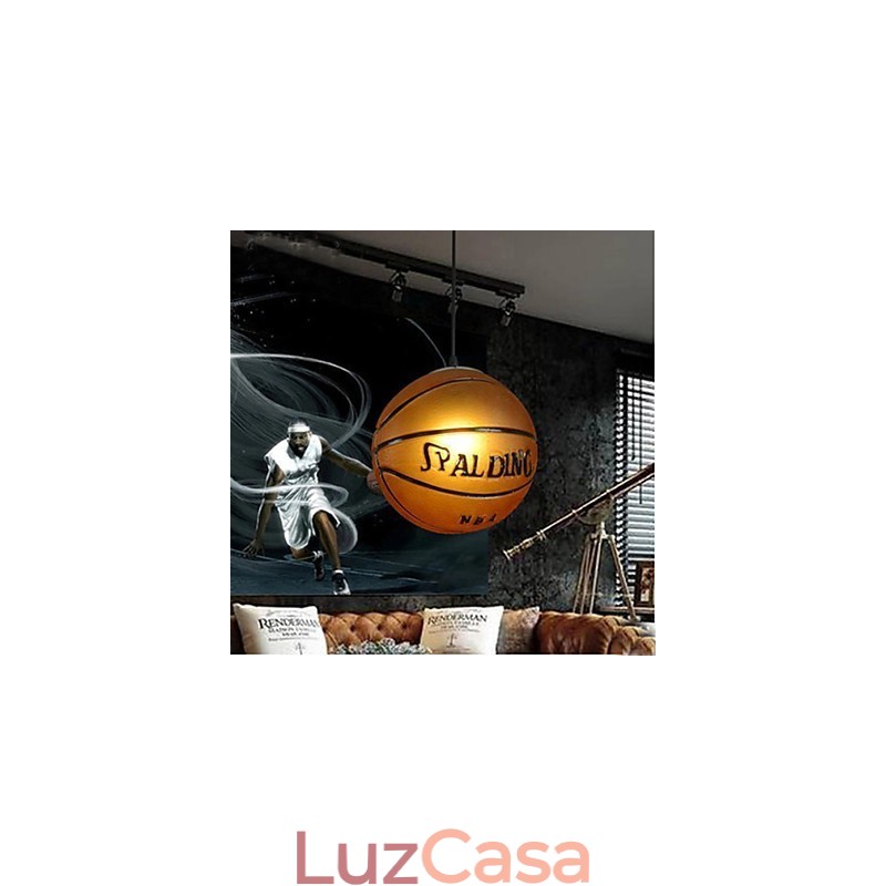 Pingente de vidro Café Retro Basketball Pendant