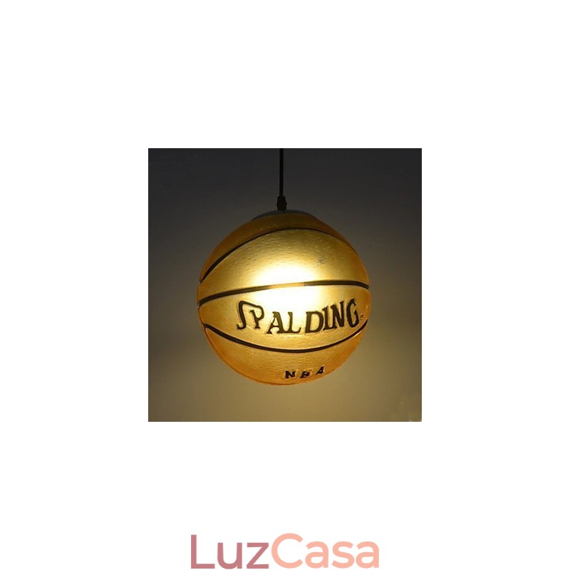Pingente de vidro Café Retro Basketball Pendant