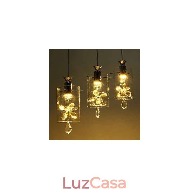 Moderno Contemporâneo Cristal Outros Vidro Pendente Luz